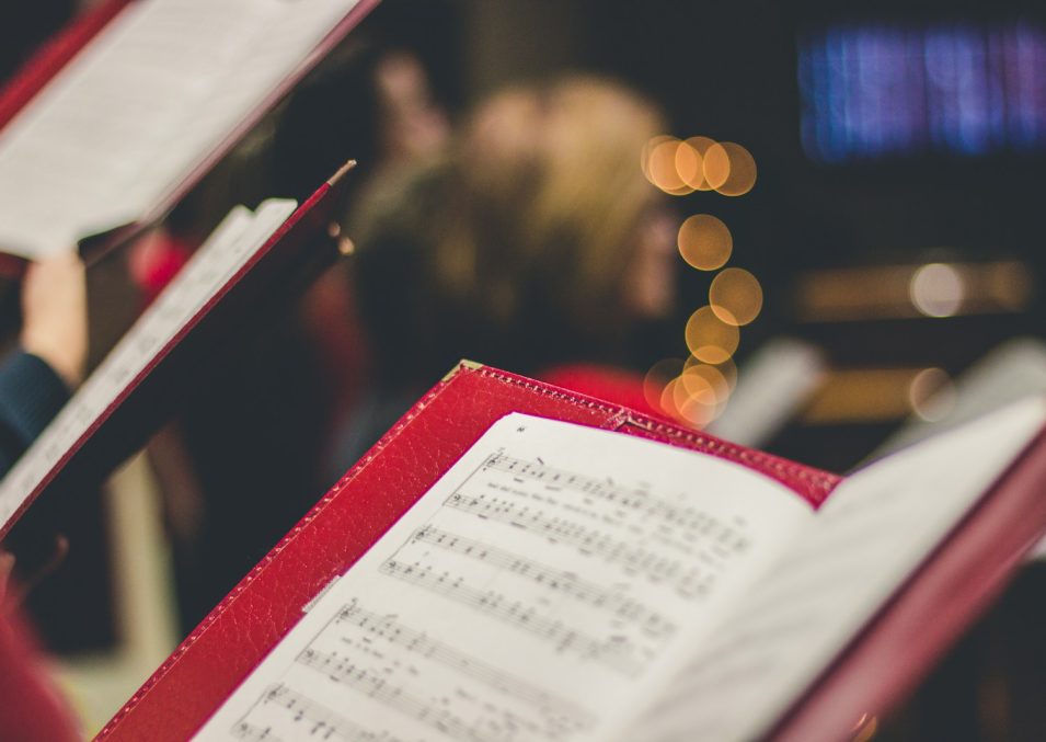 photo of music score